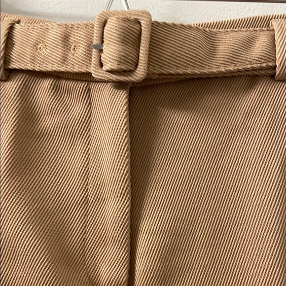 Ann Taylor Wide Leg Tan High-Waisted Trousers with Belt. NWT - Picture 2 of 4